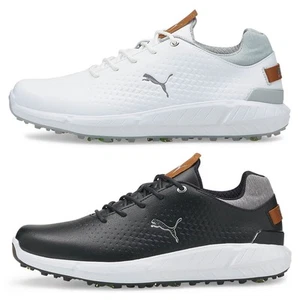 Puma Golf Mens IGNITE ARTICULATE Leather Waterproof Golf Shoes 55% OFF RRP - Picture 1 of 9