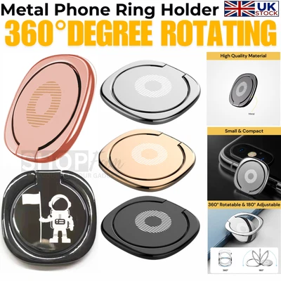 Phone Ring Holder Finger Grip 360° Rotate Stand Mount for Mobile Phones - Image 1 of 4