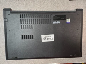 Funda Base Inferior Lenovo Thinkpad E15 Gen 1 20RD Negra - Imagen 1 de 2