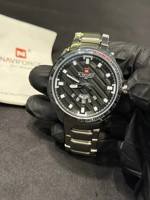 Naviforce NF9153M Men’s Digital Analog Black Watch – Needs Battery - Image 1 of 4