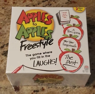 MATTEL “Apples to Apples” Card Game Family Fun Freestyle Word Game Ages 10+ NEW - Image 1 of 4