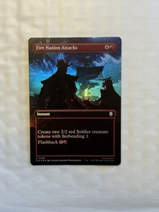 Fire Nation Attacks - 299 - Magic The Gathering Avatar: The Last Airbender - Borderless - FOIL - Imagen 1 de 2