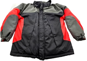 Maxam Mountain Feather/Down Insulated Winter Ski Jacket Medium Red Black Coat - Picture 1 of 14