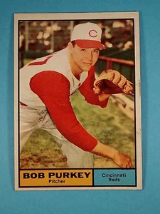 1961 Topps Bob Purkey Cincinnati Reds #9 EX+ ⚾ - Bild 1 von 18