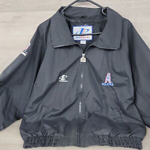 New Vintage Logo Athletic Houston Oilers NFL Windbreaker Zippered Jacket (Large)