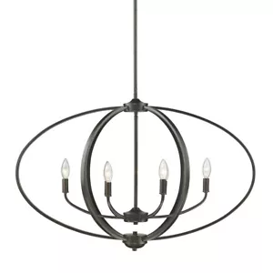 Golden Lighting Colson 6 Light Linear Pendant, Etruscan Bronze - 3167-LPEB - Picture 1 of 1
