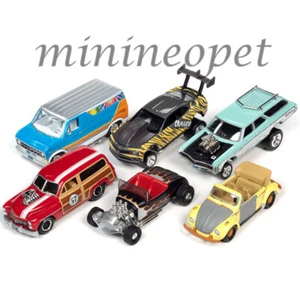 JOHNNY LIGHTNING JLSF020 A STREET FREAKS 2021 1/64 DIECAST MODEL CAR SET OF 6  - Picture 1 of 2