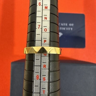 14k Gold Handmade Spike Ring Stunning Dazzling Gift for Women-  Size 8 - Image 1 of 4