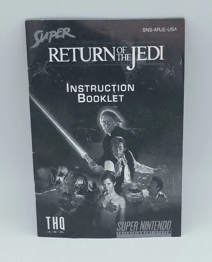 Super Star Wars Return of the Jedi SNES Super Nintendo solo manual - Imagen 1 de 4