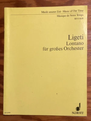 LIGETI Lontano für großes Orchester for full orchestra. Studien-Partitur ED 6303 - Image 1 of 2