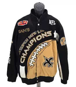 NFL NEW ORLEANS SAINTS BESTICKTE SUPER BOWL XLIV CHAMPION JACKE Gr: XL - Bild 1 von 15