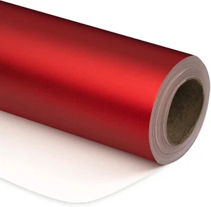 Elegant 30" x 100' Red Matte Wrapping Paper - Ideal for Christmas & Baby Showers - Picture 1 of 7