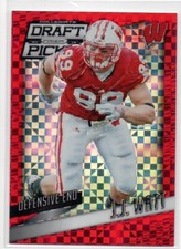 2015 Prizm Draft Picks POWER RED PRIZM #42 J.J. Watt WISCONSIN BADGERS 50