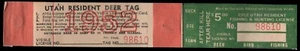 1952 $5 Utah Resident Fishing and Hunting License - Picture 1 of 1