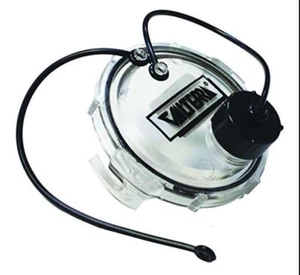 3" Clear Valterra  Sewer Valve Cap for RV Campers - With Garden Hose Connection. - Picture 1 of 2