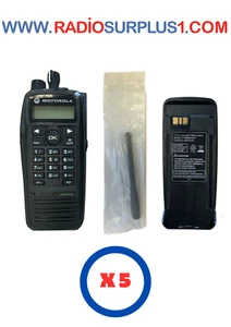 5 x Motorola XPR6550 UKW Funkgerät AAH55JDH9LA1AN, Antenne & Akku - Bild 1 von 4