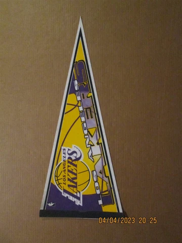 NBA Los Angeles Lakers Vintage Circa 1990's Tag Express Team Logo Pennant #4 Cover