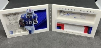 Robert Woods 2013 Playbook Rookie RPA 4 Color Patch Jersey Booklet SP /299 Rams - Image 1 of 4