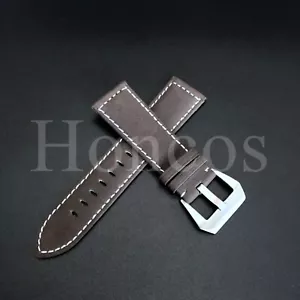 22 24 mm universal vintage correa de reloj de cuero genuino se adapta a Invicta DBN - Imagen 1 de 4