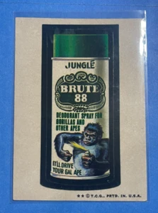 Topps Wacky Packages 1973 Pack Series 4 ~ BRUTE 88 ~ Tan Back - Picture 1 of 3