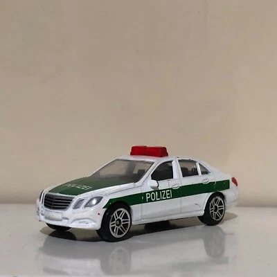 RealToy Mercedes-Benz E-Class German Polizei White With Green 1:64 Diecast Car - Image 1 of 4