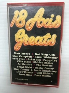 18 Axis Greats Glen Campbell Nat king Cole Audio Music Cassette Tape - Picture 1 of 2