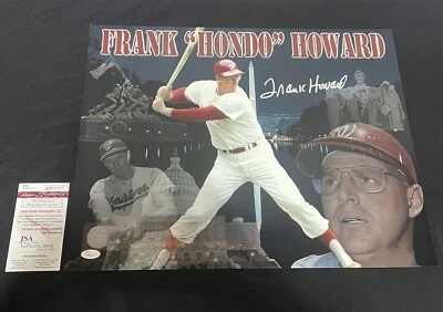 Frank Howard Signed 16x20 Photo Washington Senators JSA Pose 2 - Image 1 of 3