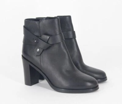 Via Spiga Farrah Arnés Botines Cuero Negro Mujer Botas Foto 1 de 4