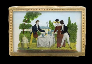 BOITE romantique ESCAMOTEUR MAGICIEN vers 1830 / CONJURER cup and balls - Imagen 1 de 6