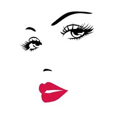 Lips Wall Sticker Decals Decor Removable Eyebrow Eyes Fashion Eco-friendly PVC