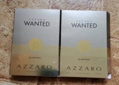 2 X Azzaro Wanted парфюмированная вода спрей 1,2 мл новый - Изображение 1 из 3