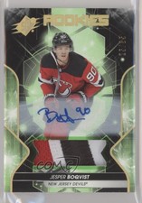 2019-20 SPx Rookies Premium Material Autos /35 Jesper Boqvist #66 Rookie Auto RC