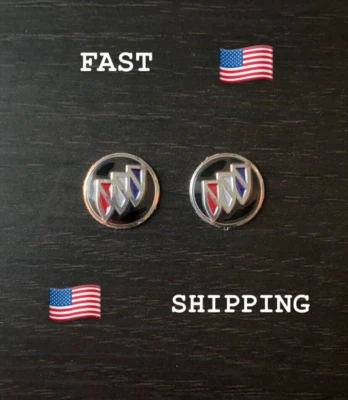 NEW BUICK 2pcs 14mm Key Fob Emblem Sticker Decal Remote Badge FREE SHIP USA - Image 1 of 2