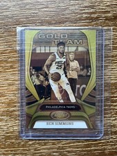 Ben Simmons GOLD MIRROR PRIZM 3/10 Team 2020-21 Panini Certified #26