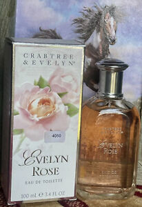 Crabtree & Evelyn EVELYN ROSE Eau de Toilette 100ml- English Floral - RARE