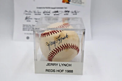 Jerry Lynch autógrafo beisebol Cincinnati Reds falecido PSA estojo autenticado - Imagem 1 de 4