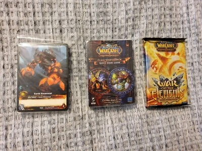 WOW World of Warcraft TCG Class Starter Deck war of the elements CARDS SEALED - Image 1 of 2