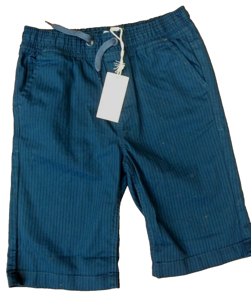 Pumpkin Patch Boys Kids Shorts Blue Stripe  Pull on Shorts Size 11 - image 1 of 4
