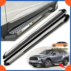 Fits Infiniti QX60 2022 2023 Running Boards Side Steps Nerf Bar Protector Pedal - Picture 1 of 11