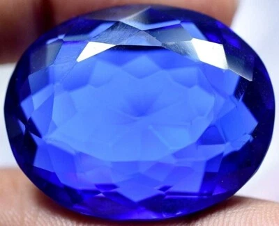 Lab Created 66.90 Ct Violet Blue Tanzanite GGL Certified Sparkling AAA+ Gemstone - Image 1 of 4