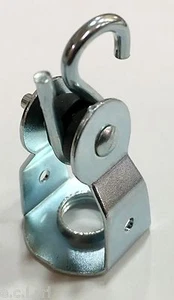 0238 Fissaggio: con foro filettato M10x1 GANCIO CARRUCOLA PER PORTALAMPADE TIGE - Picture 1 of 2