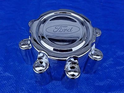 99-04 Ford F250 F350 Excursion Super Duty 8 tacos cromo tapa central tapa rueda nc Foto 1 de 4