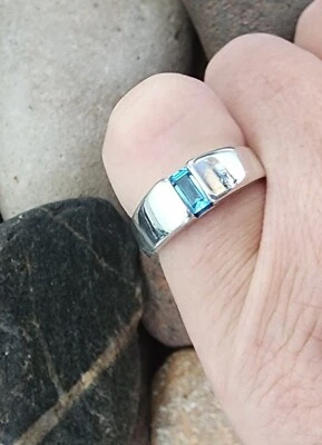 Anillo Topacio Azul James Avery Retirado Talla 6 Foto 1 de 4