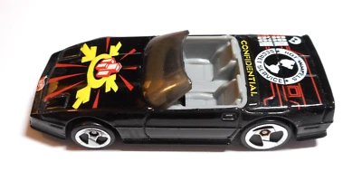 Hot Wheels 1988 Secret Service Custom Corvette - Black with Graphics Foto 1 de 4