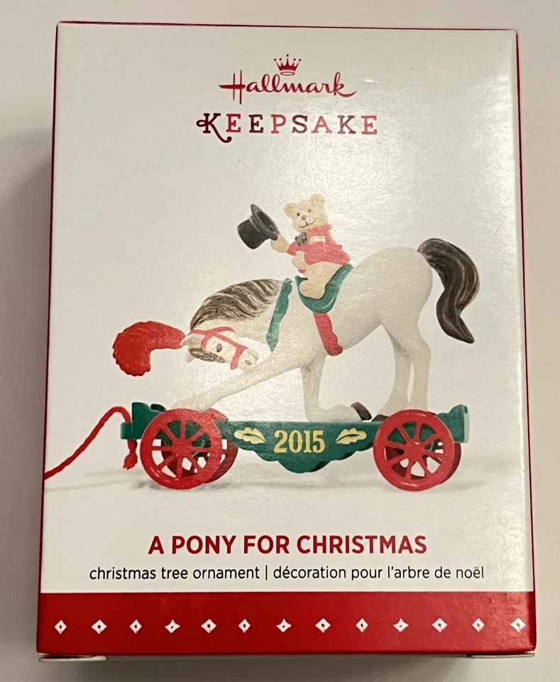 NEW MIB HALLMARK 2015 A PONY FOR CHRISTMAS #18 IN THE SERIES KEEPSAKE ORNAMENT - Image 1 of 1