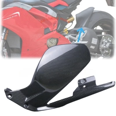 Protector de cadena guardabarros guardabarros guardabarros de fibra de carbono para Panigale V4 2018-2024 Foto 1 de 4