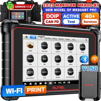 2025 Autel MaxiCOM MK900BT PRO MK900-BT Car Diagnostics All System Bidirectional - Image 1 of 4