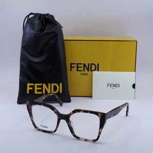 Fendi FE50002I 054 glänzend Havanna 52 mm Brille neu authentisch - Bild 1 von 7