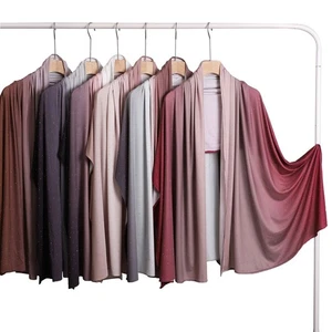 Sciarpa lunga sfumata avvolgente donna musulmana strass copricapo scialli foulard nuovo - Foto 1 di 21