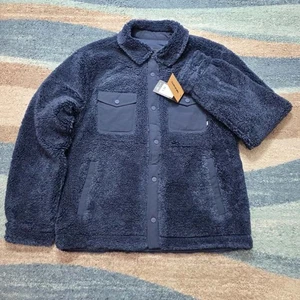 Dakine Spencer Men’s Sherpa Fleece Jacket Navy Size M NWT FW25 Outdoor - Picture 1 of 12
